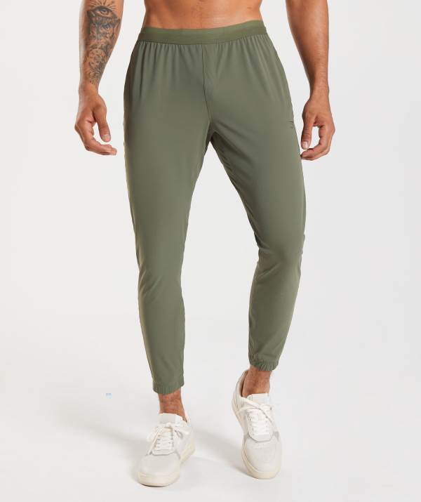 Panske Joggers Gymshark Studio Olivovo Zelená | FU8631294